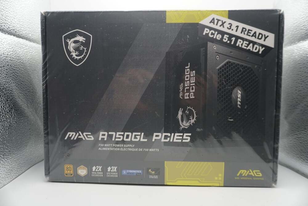 MSI MAG A750GL PCIE5 750W 80 Plus Gold Fully Modular Power Supply ATX 3.1 Ready